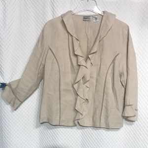 CHICOS Linen Blazer (NWOT)